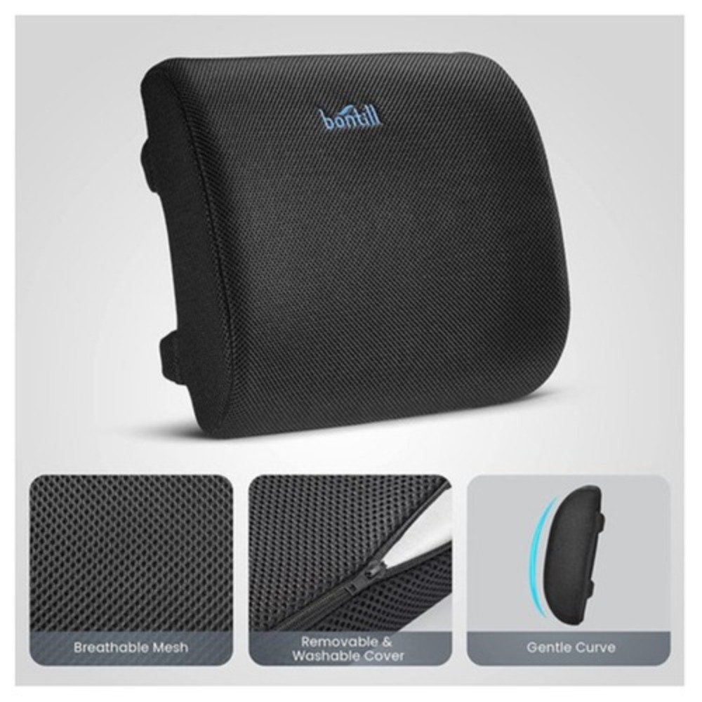 Bontill Lumbar‎ Support Pillow for Office Chair - Improve Your Back Pain